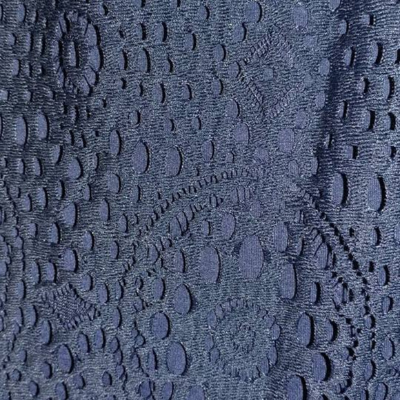 New Directions Navy Lined Lace Sleeveless NEW - Picture 5 of 6